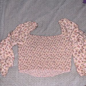 Off the shoulder crop top